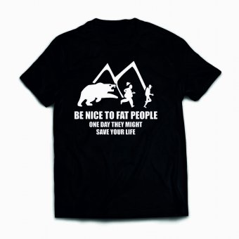 Tricou personalizat-Be nice to fat people