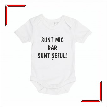 Body personalizat Bebelusi - Sunt mic dar sunt seful/sefa