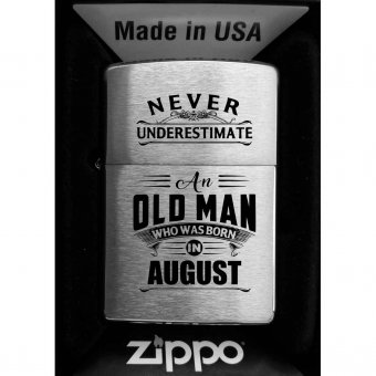 Bricheta Zippo Perzonalizata-Never underestimate