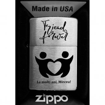 Bricheta Zippo Perzonalizata - Friends forever