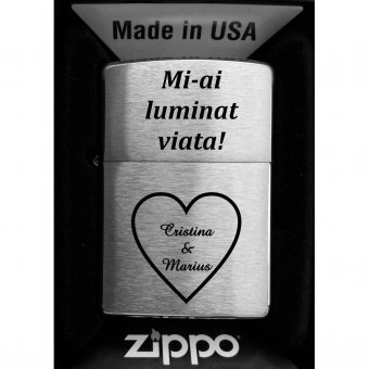 Bricheta Zippo Personalizata-Mi-ai luminat viata