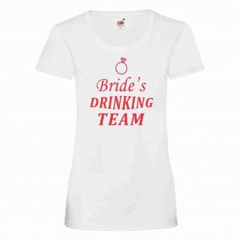 Tricou personalizat-Bride drinking team