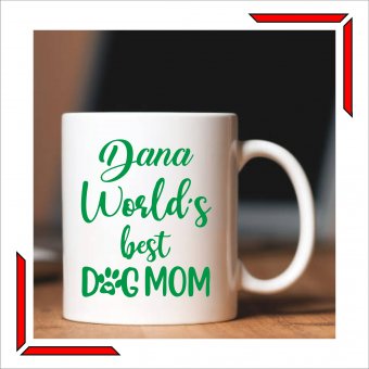 Cana personalizata - Best dog mom