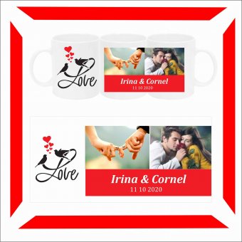 Cana personalizata - Love