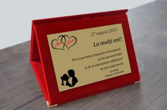 Mapa catifea cu trepied personalizata-La multi ani!