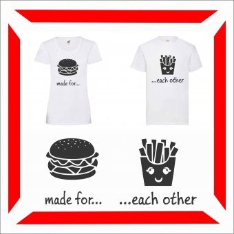 Set Tricou Personalizat- Made for each other