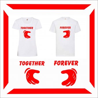 Set Tricou Personalizat-cuplu Togheter