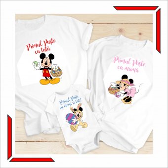  Set Tricouri familie Paste Mickey Mouse