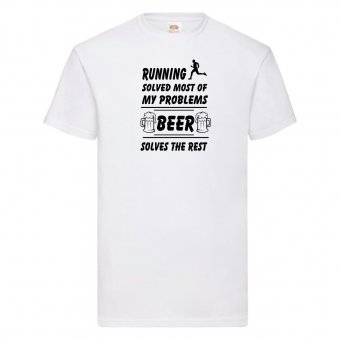 Tricou bere personalizat-Running solved most of my problems