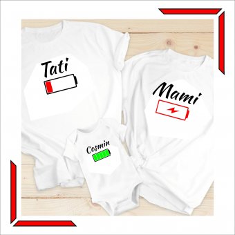 Tricou Familie -Low Battery