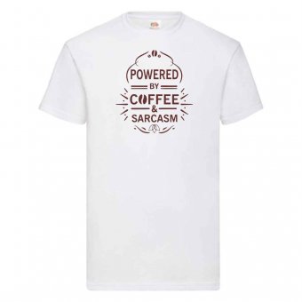 Tricou Personalizat - Powered by coffee