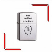 Bricheta Zippo personalizata - Arhitect