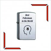 Bricheta Zippo personalizata - Politist