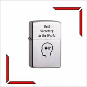 Bricheta Zippo personalizata - Secretara