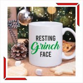 Cana personalizata-resting grinch face