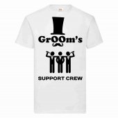 Tricou personalizat-Groom's support crew