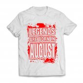 Tricou personalizat-Legends Are Born In August