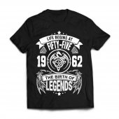 Tricou personalizat-Life begins at fifty-five