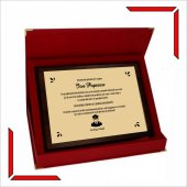 Placheta personalizata Premium - Diploma pensionare militar 