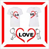 Set Tricou Personalizat- cuplu Love