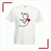 Set Tricou Personalizat- Cuplu, magnet si inima