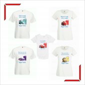  Set tricouri personalizate -Motat de un an Cars