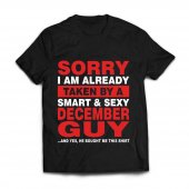 Tricou personalizat-Sorry i am already taken by a smart & sexy december guy