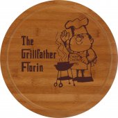 Tocator rotund lemn personalizat-The grillfather