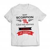 Tricou Personalizat -  Sunt Scorpion cand ma enervez ai 5 secunde sa dispari