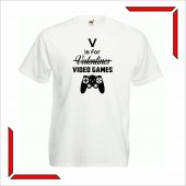 Tricou - V is for Video Games 