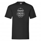 Tricou Personalizat - Powered by coffee